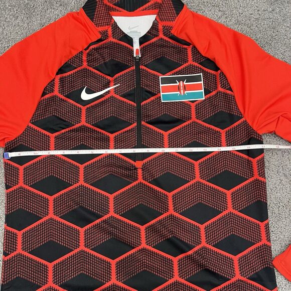 Nike Pro Elite Men Team Kenya Track & Field 1/4 Zip Top Red CI8845 Size S Tall - Picture 6 of 12